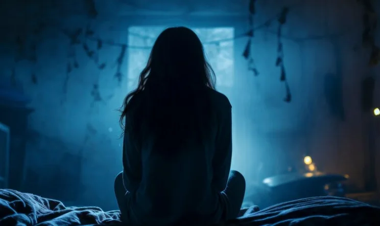 девушка испытывает кошмары